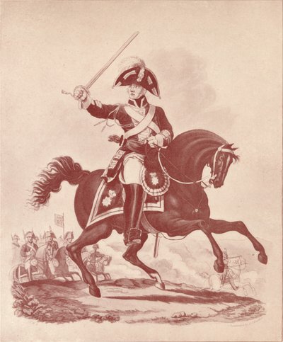 Officer, 2. regiment Life Guards Waterloo Periode, 1812-1815 1909 af Joseph Constantine Stadler