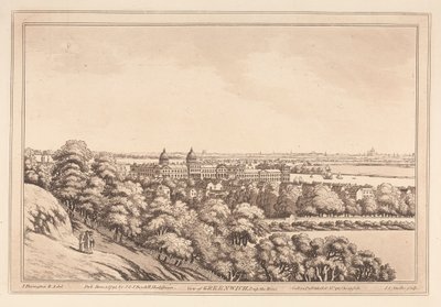 Udsigt over Greenwich og op ad floden af Joseph Constantine Stadler