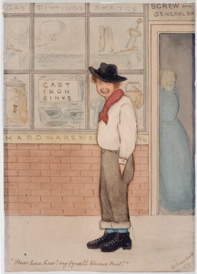 Hardware Shop Front (akvarel) af Joseph Crawhall