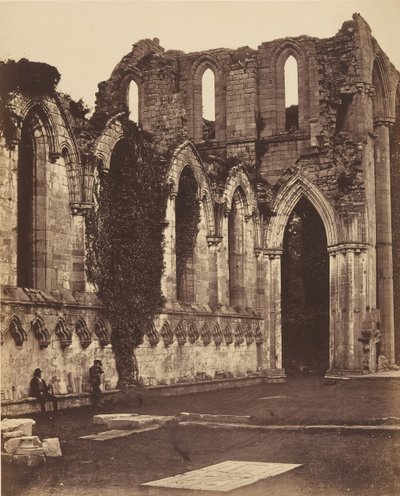Fountains Abbey. Korets interiør, 1850