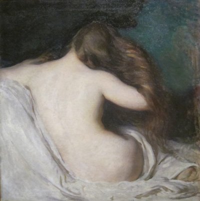 Kvinde tørrer sit hår af Joseph DeCamp