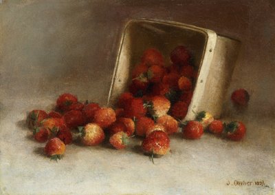 Æske med jordbær, 1897 af Joseph Decker