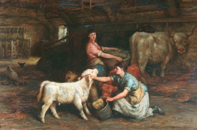 Fodring af kalvene af Joseph Denovan Adam