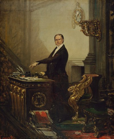 Portræt af André Dupin 1783-1865, ca. 1850. af Joseph Desire Court