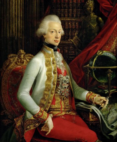 Storhertug Ferdinand III af Toscana 1769-1824 sidder i sit bibliotek, 1797 af Joseph Dorffmeister