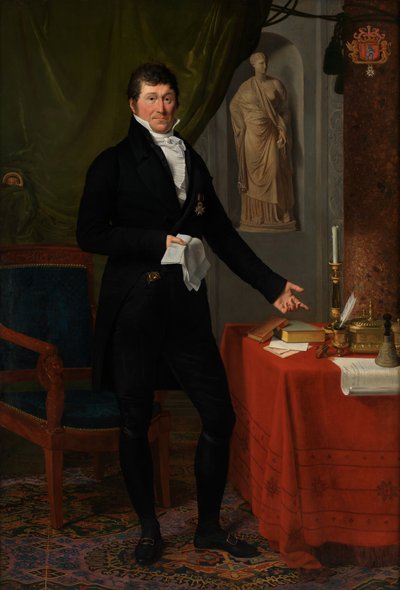 Portræt af baron Charles-Louis de Keverberg de Kessel af Joseph Ducq