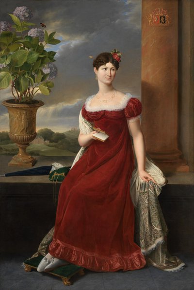 Portræt af Mary Lodge (olie på lærred) af Joseph Ducq