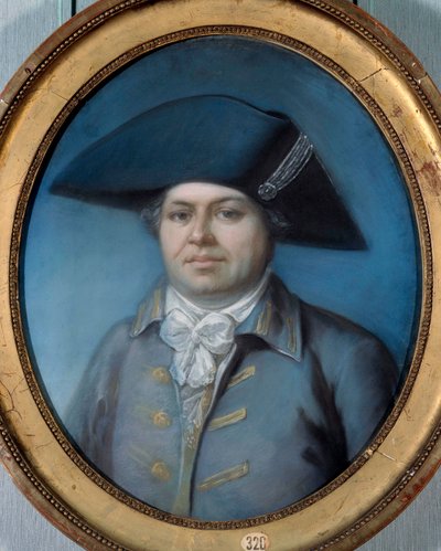Portræt af Georges Cadoudal (1771-1804) Han er en af de mest berømte Chouaner. Maleri af Joseph Ducreux (1735-1802). 1700-tallet. Orleans, Museum of Fine Arts af Joseph Ducreux