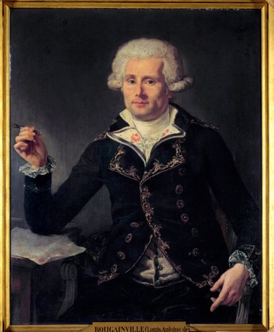 Portræt af Louis Antoine, greve af Bougainville (1729-1811). Maleri af Joseph Ducreux (1735-1802). 1793. Dim 0,91x0,72. Musee du Chateau, Versailles. - Portræt af Louis Antoine, greve af Bougainville (1729-1811). Maleri af Joseph Ducreux (1735-1802) af Joseph Ducreux