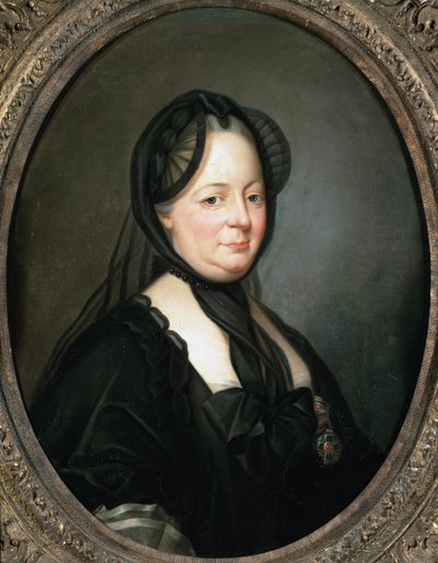 Portræt af Marie Therese af Østrig, kejserinde og dronning af Ungarn og Böhme (olie på lærred af Joseph Ducreux