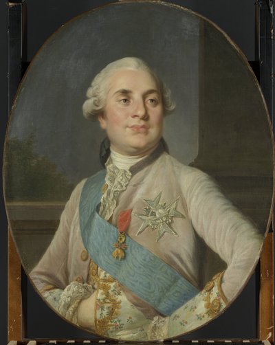 Portræt af Louis XVI, konge af Frankrig Ludvig XVI (1754-1793), konge af Frankrig af Joseph Duplessis (workshop of)