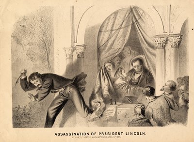 Mordet på præsident Lincoln, 1865 af Joseph E. Baker