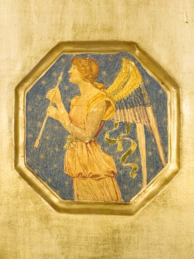 Engel med pil, detalje fra Crystofore af Joseph Edward Southall