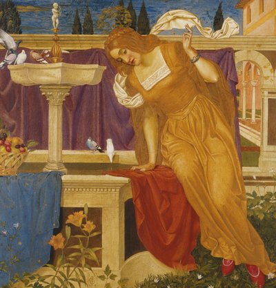 Skønhed at se billedet af sit hjem i springvandet af Joseph Edward Southall