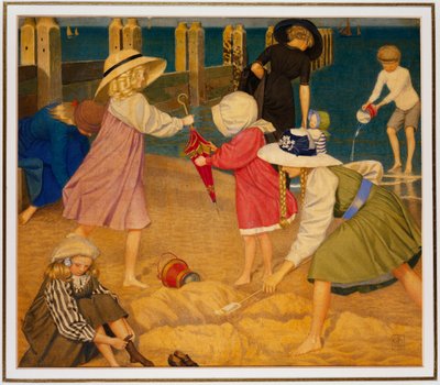 På stranden, Southwold af Joseph Edward Southall
