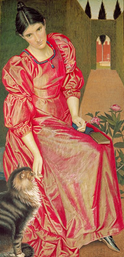 Den lukkede have, 1898 (wc) af Joseph Edward Southall