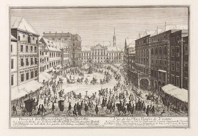 Wien Neuer Markt New Market, 1719. af Joseph Emanuel Fischer von Erlach