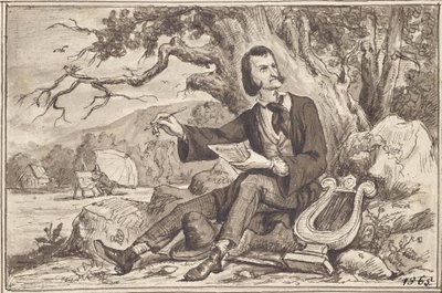 Kunsten: Digter, lyre, maler af Joseph Eugen Hörwarter