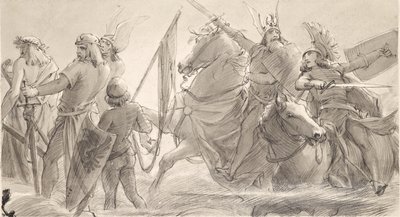 Teutonerne går i kamp af Joseph Eugen Hörwarter