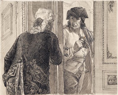 To mænd i rokoko-kostumer af Joseph Eugen Hörwarter