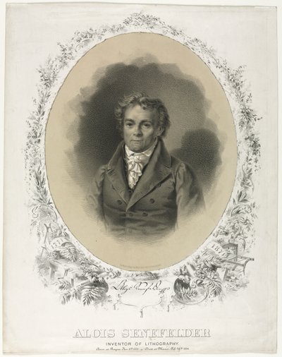 Alois Senefelder af Joseph F. Knapp
