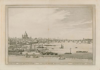 Blackfriars Bridge af Joseph Farington