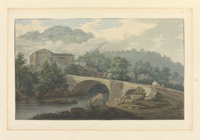 Brathay Bridge af Joseph Farington