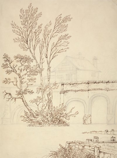 Caversham Bridge, Reading af Joseph Farington