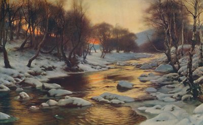 Og vinterens ånde blev koldt og køligt, 1886. af Joseph Farquharson