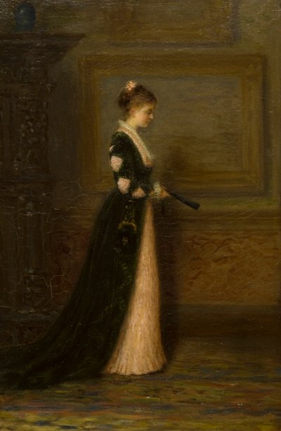 Portræt af en dame (olie på lærred) af Joseph Farquharson