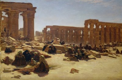 Ruinerne af templet i Luxor, ca. 1890 af Joseph Farquharson