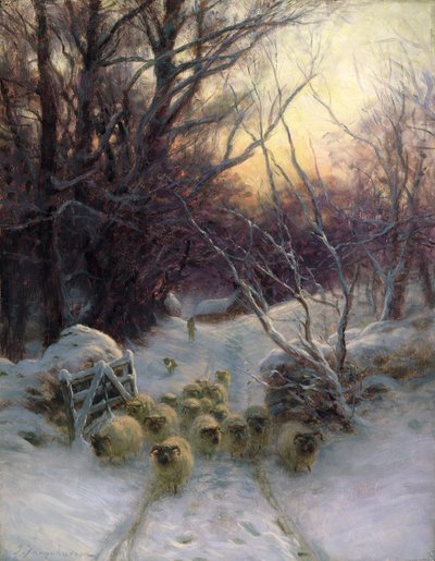 Solen havde lukket vinterdagen af Joseph Farquharson