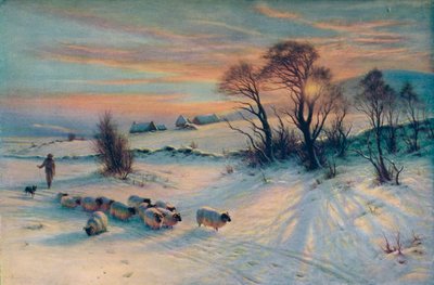 The Winters Glow, 1800-tallet, 1913 af Joseph Farquharson
