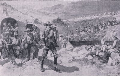 Efter slaget: en melankolsk tilbagevenden (litho) af Joseph Finnemore