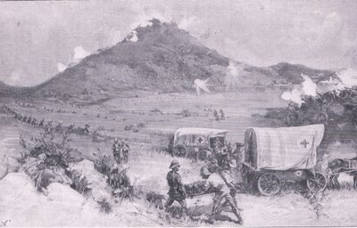 Slaget ved Graspan (litho) af Joseph Finnemore