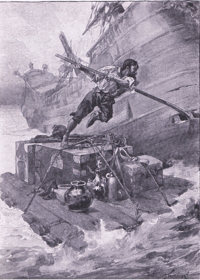 Med denne last satte jeg til søs (litho) af Joseph Finnemore