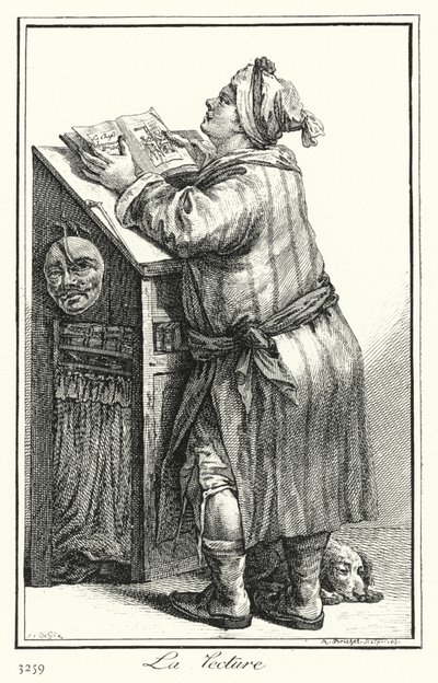 Læsning (gravering) af Joseph Franz von (after) Goez