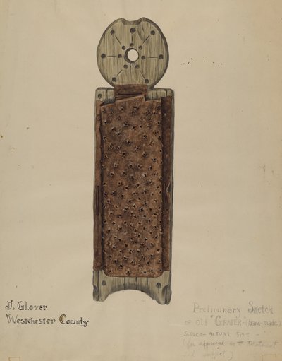 Håndlavet rivejern af Joseph Glover