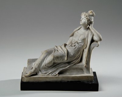 Maquette til Elizabeth Goodman Banks siddende af Joseph Gott