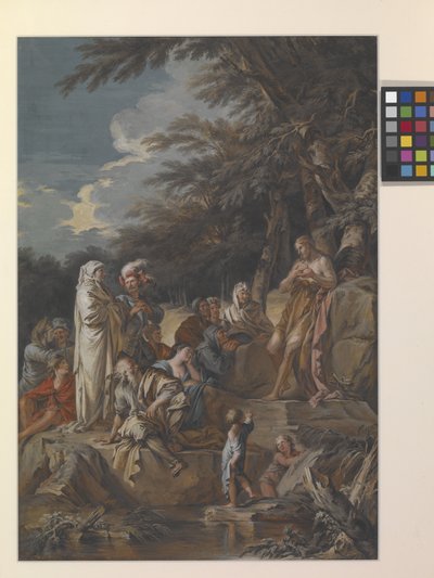 Johannes prædiker i ørkenen af Joseph Goupy