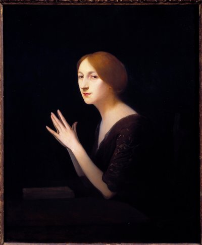 Portræt af Marguerite Moreno (1871-1948) skuespillerinde af det franske komediemaleri af Joseph Granie (1861-1915) 1899 Søn. 0,56x0,46 m Paris, Musee d