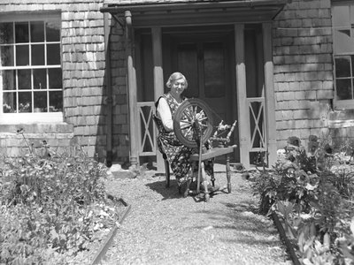 Spinder med spindehjul i Tilberthwaite af Joseph Hardman