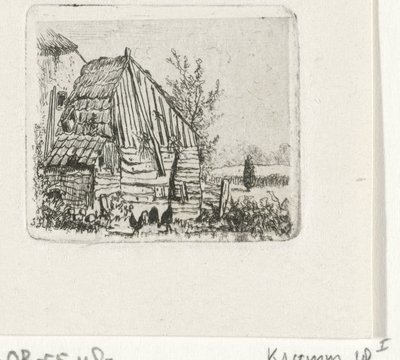 Høns i en lade af Joseph Hartogensis
