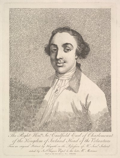The Right Honorable James Caulfield, Earl of Charlemont of the Kingdom of Ireland..., 19. marts 1782. af Joseph Haynes