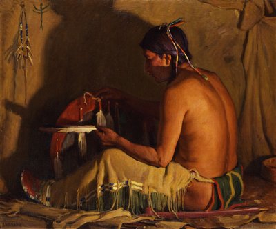 Ildlys af Joseph Henry Sharp