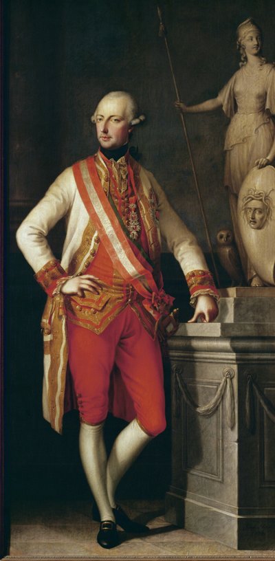 Josef II, kejser af Det Hellige Romerske Rige (maleri på lærred) af Joseph Hickel