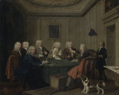 A Club of Gentlemen, ca. 1730 (olie på lærred) af Joseph Highmore