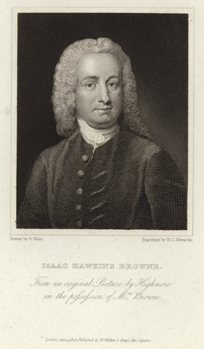Isaac Hawkins Browne - engelsk forfatter og politiker (1705 - 1760) af Joseph Highmore