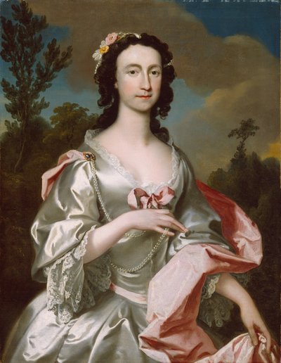 Fru Freeman Flower, 1747. af Joseph Highmore