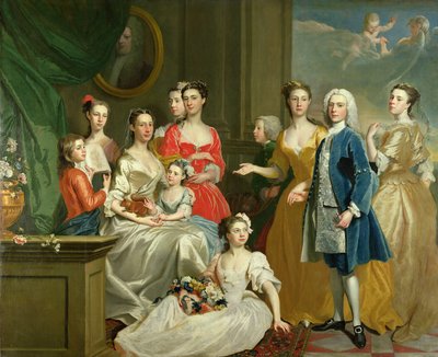 Familien til Eldred Lancelot-Lee, 1736 af Joseph Highmore